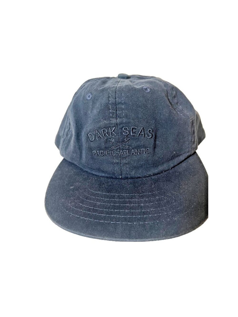 Dark Seas Division Hat Mens Navy Blue Snapback Nautical Trident Logo Skate Cap
